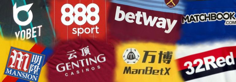 Gambling sponsor logos on football shirts