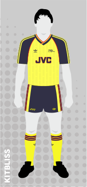 Arsenal 1989-91 away
