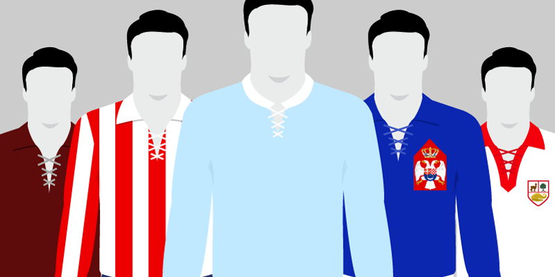 Image showing five kits worn during FIFA World Cup 1930