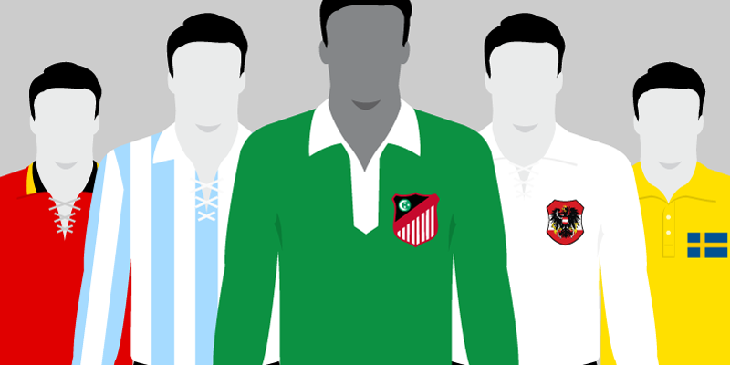Image showing five kits worn during FIFA World Cup 1934