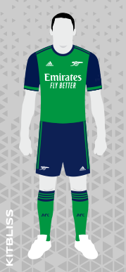 Arsenal fantasy away kit, 2021-22